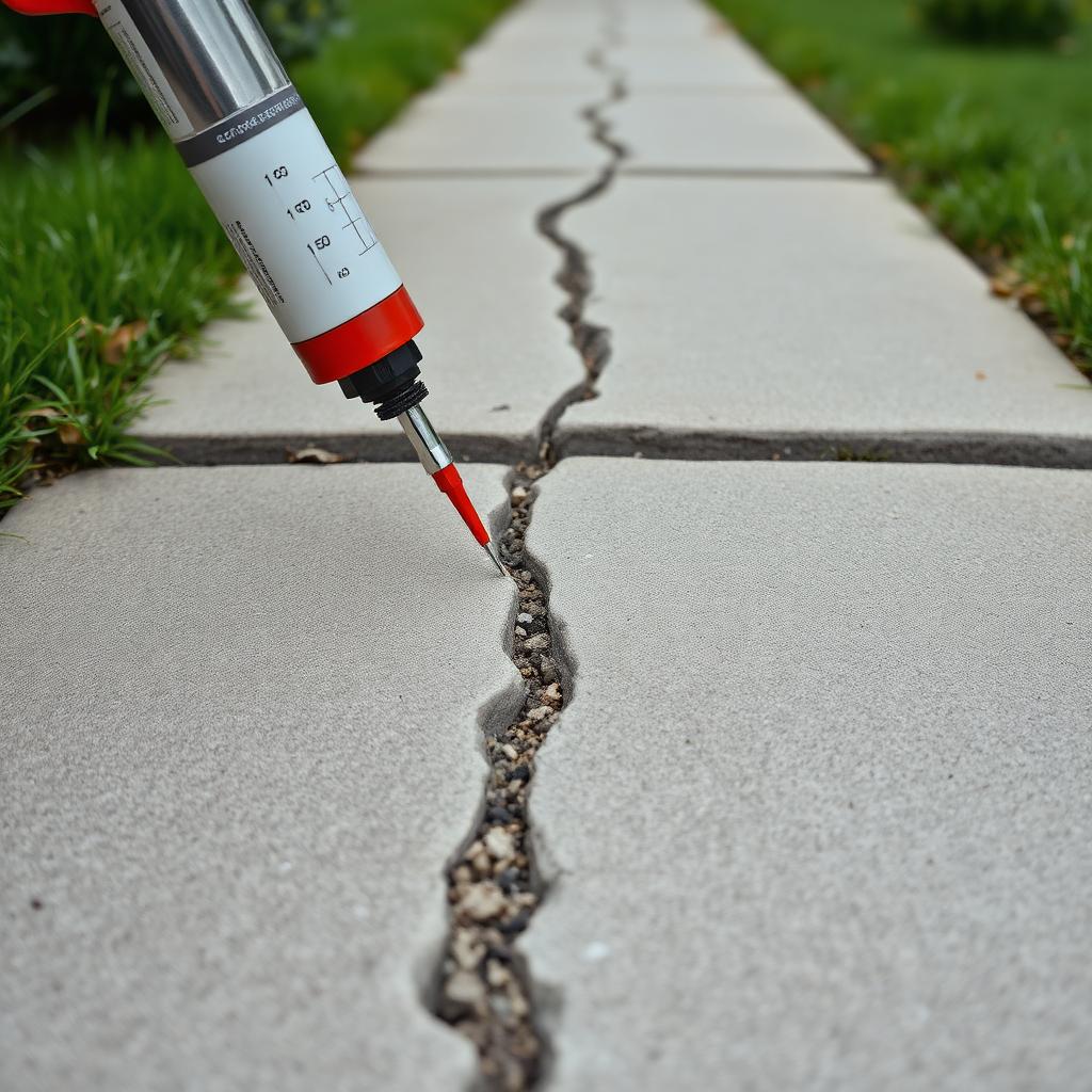 Repair a Cracked Concrete Path