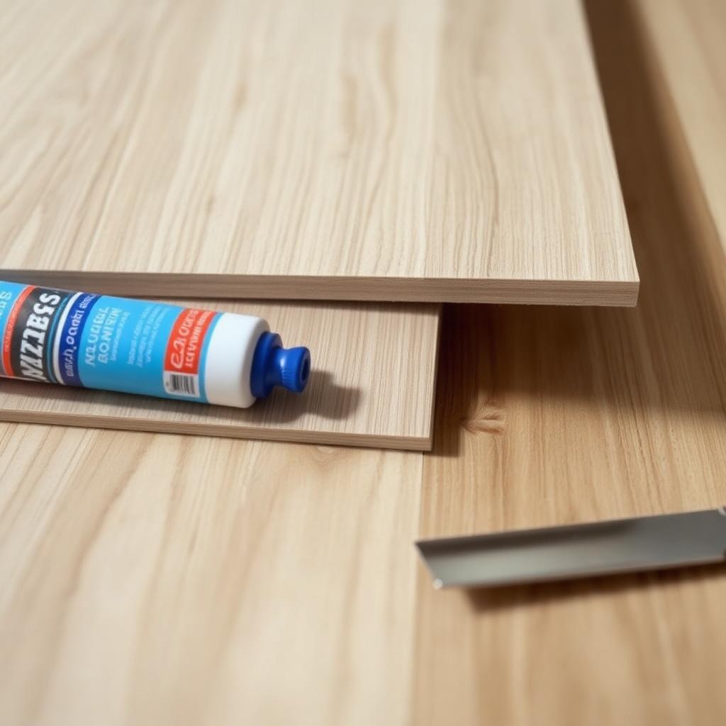 Re-Stick a Lifting Vinyl Plank Edge