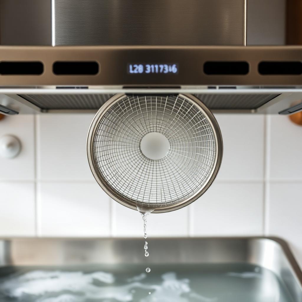 Degrease a Rangehood Filter